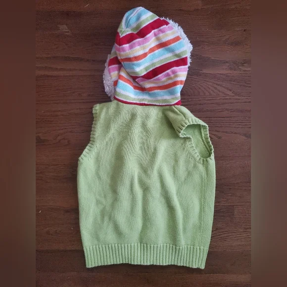GYMBOREE Girls M 7/8 Green hoodie sweater vest - Picture 5 of 5